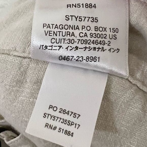 Patagonia Men’s Back Step Hemp & Organic Cotton Size 38 - Picture 5 of 6